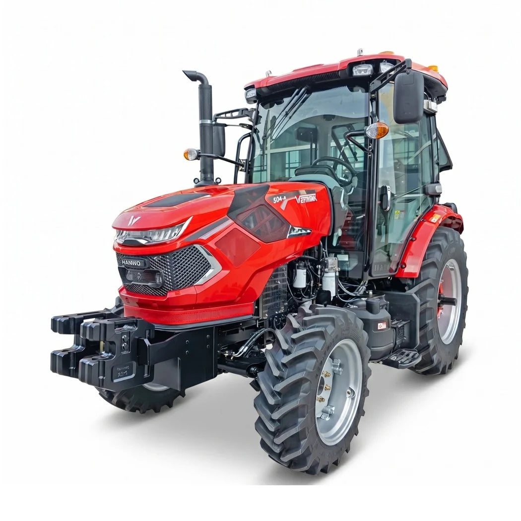 Petit tracteur « HANWO 504-B » - 50 ch diesel, transmission intégrale, cabine climatisée