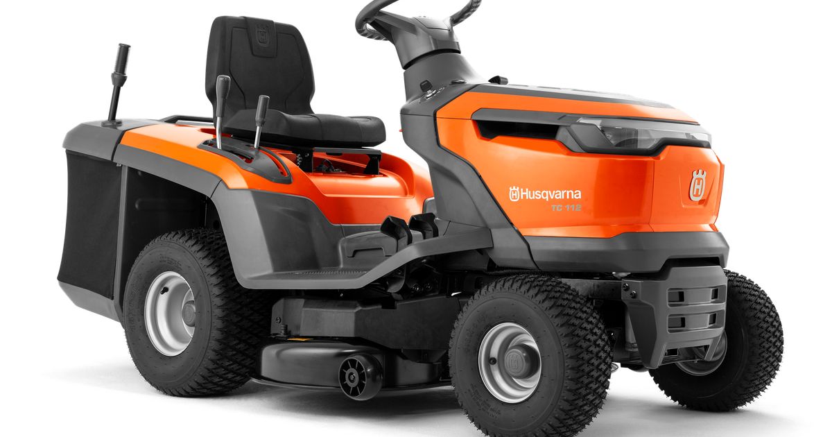 Husqvarna TC 112 Gartentraktor - Seitenansicht mit Lenkrad und Sitz