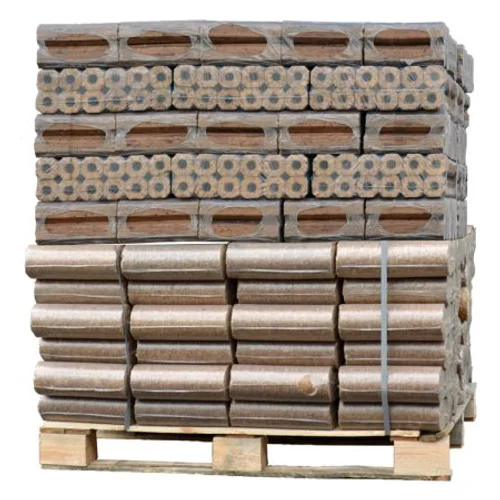 Palette mixte de briquettes de bois Pini Kay + Nestro Mix (960 kg)