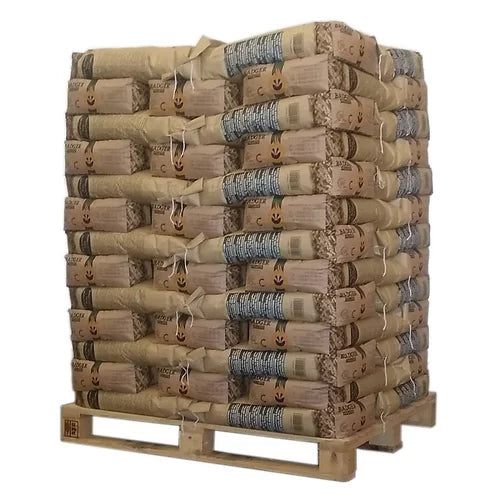 Granulés de bois belges Badger Pellets – Palette 975 kg (65 sacs)