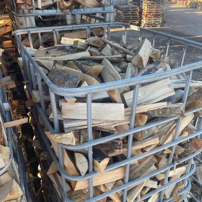 Box 1,50 stères de 30cm bois de chauffage - palette de bois coupé fendu de 1,05m3 chêne / hêtre / Châtaigniers